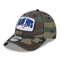 Casquette réglable camouflage Toronto Blue Jays Gameday 9FORTY New Era pour hommes