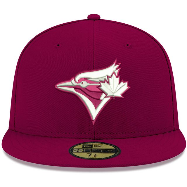 Casquette ajustée 59FIFTY avec logo blanc des Blue Jays de Toronto Cardinal New Era pour homme