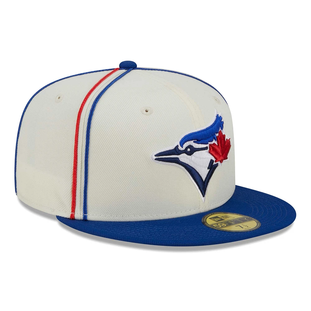 Casquette ajustée 59FIFTY Chrome Sutash des Blue Jays de Toronto Royal New Era pour homme