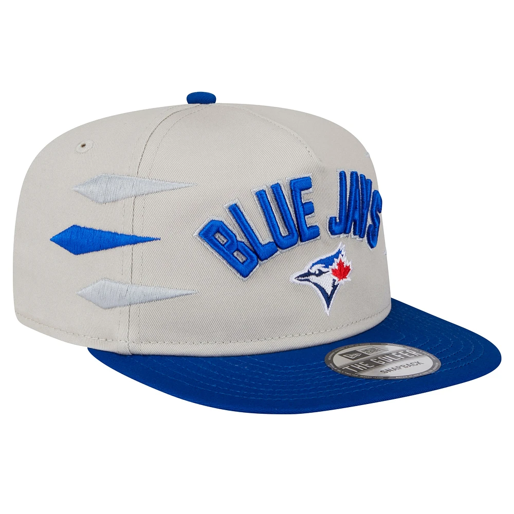 Men's New Era Cream Toronto Blue Jays Iron Golfer Snapback Hat