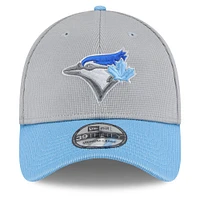 Men's New Era  Gray/Powder Blue Toronto Jays 2025 Batting Practice 39THIRTY Flex Hat