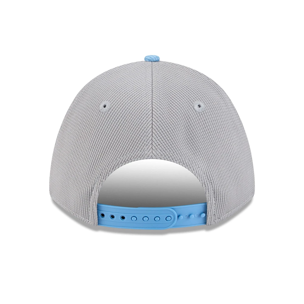 Men's New Era  Gray/Powder Blue Toronto Blue Jays 2025 Batting Practice 9FORTY M-Crown Adjustable Hat