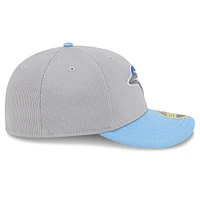 Men's New Era  Gray/Powder Blue Toronto Jays 2025 Batting Practice Low Profile 59FIFTY Fitted Hat