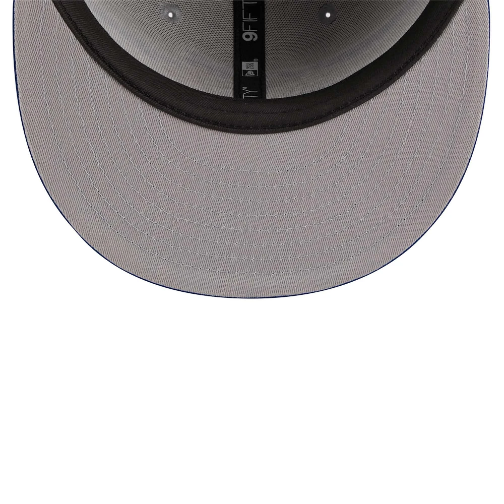 Casquette Snapback 9FIFTY du groupe des Blue Jays de Toronto New Era gris/royal pour hommes