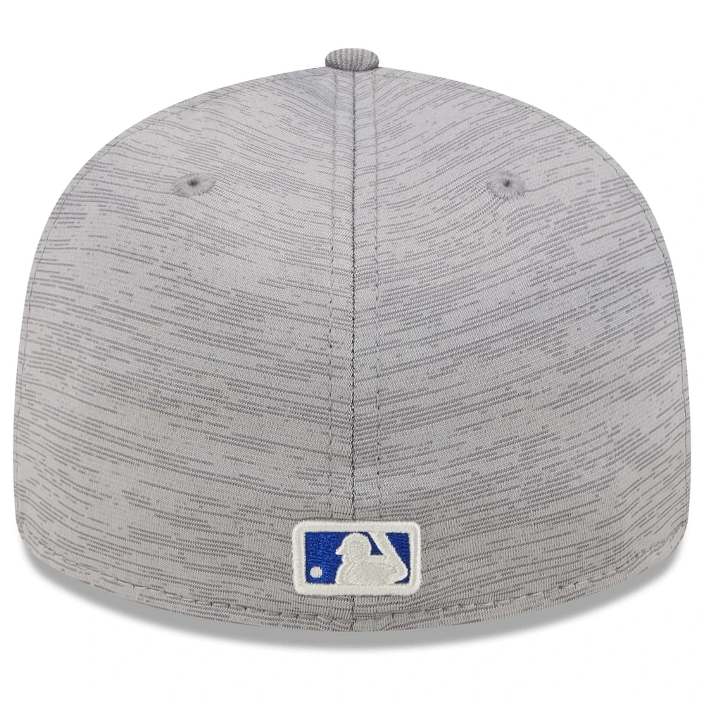 Casquette ajustée 59FIFTY à profil bas des Blue Jays de Toronto 2024 New Era pour hommes, grise