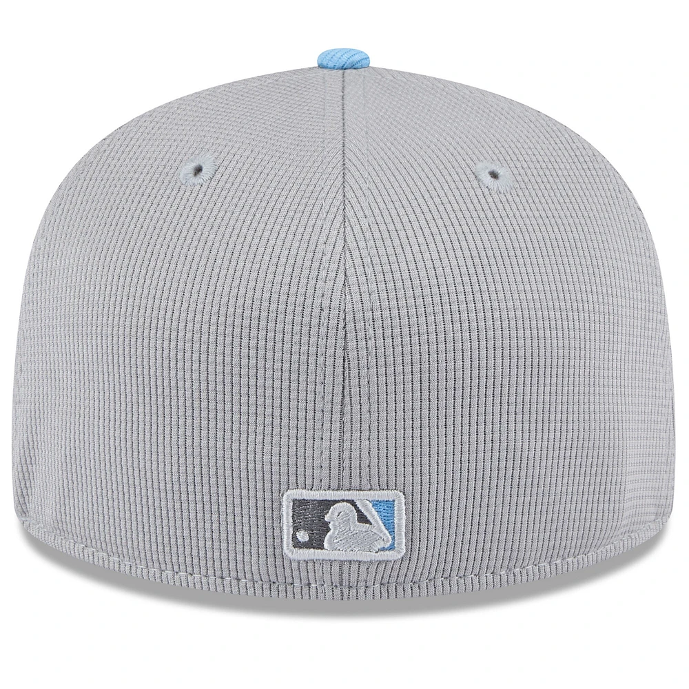 Casquette ajustée 59FIFTY Toronto Blue Jays 2025 pour homme New Era grise