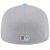 Casquette ajustée 59FIFTY Toronto Blue Jays 2025 pour homme New Era grise