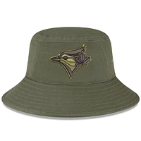 Casquette New Era verte pour homme Toronto Blue Jays 2023 Armed Forces Day