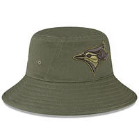 Casquette New Era verte pour homme Toronto Blue Jays 2023 Armed Forces Day