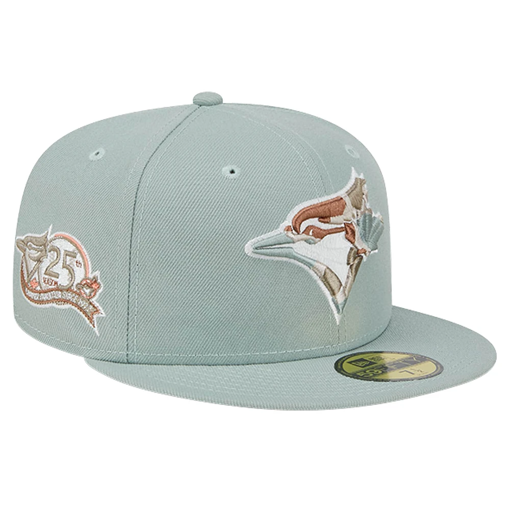 Casquette ajustée 59FIFTY Spring Forest des Blue Jays de Toronto New Era pour hommes, verte