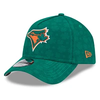 Men's New Era Kelly Green Toronto Blue Jays St. Patrick's Day A-Frame 9FORTY Adjustable Hat