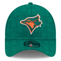 Men's New Era Kelly Green Toronto Blue Jays St. Patrick's Day A-Frame 9FORTY Adjustable Hat