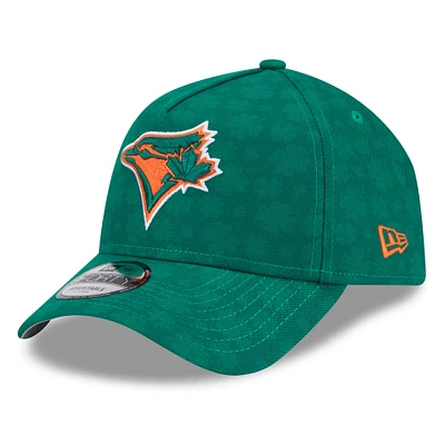 Men's New Era Kelly Green Toronto Blue Jays St. Patrick's Day A-Frame 9FORTY Adjustable Hat