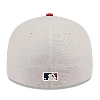 Casquette ajustée 59FIFTY Low Profile des Blue Jays de Toronto 2024 New Era pour hommes, kaki/rouge