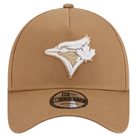 Men's New Era Khaki Toronto Blue Jays A-Frame 9FORTY Adjustable Hat