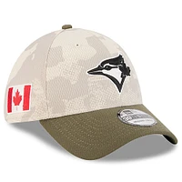 Men's New Era  Light Beige/Olive Toronto Blue Jays 2025 Armed Forces Day 39THIRTY Flex Hat