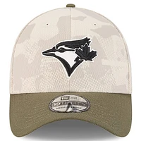Men's New Era  Light Beige/Olive Toronto Blue Jays 2025 Armed Forces Day 39THIRTY Flex Hat
