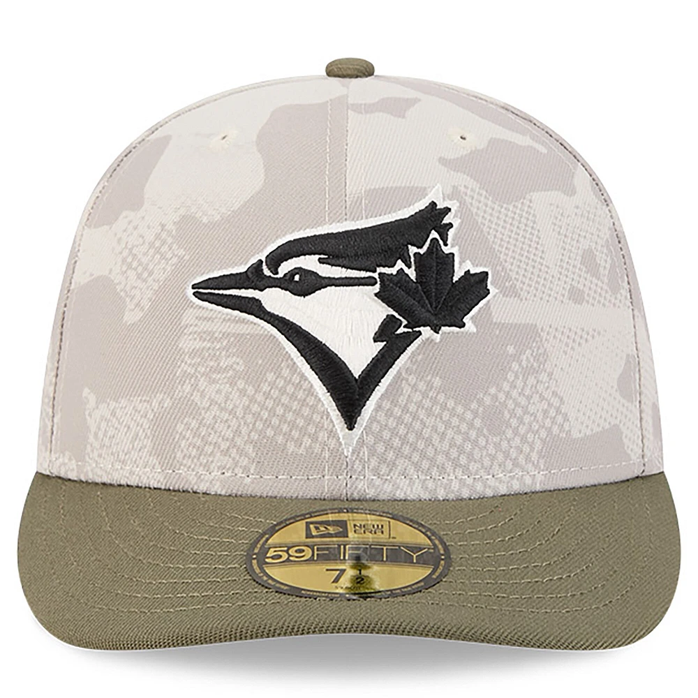 Men's New Era  Light Beige/Olive Toronto Blue Jays 2025 Armed Forces Day 59FIFTY Fitted Hat