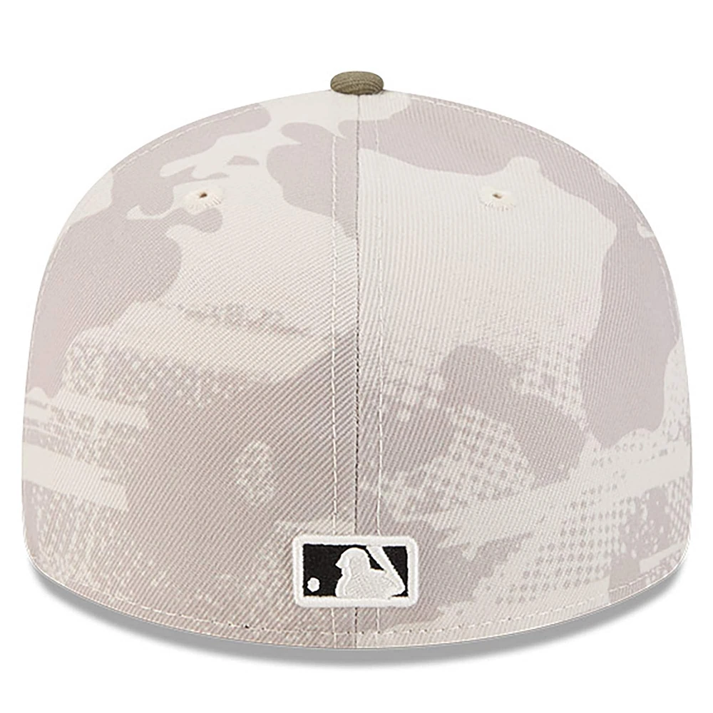 Men's New Era  Light Beige/Olive Toronto Blue Jays 2025 Armed Forces Day 59FIFTY Fitted Hat