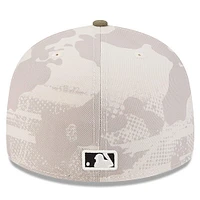Men's New Era  Light Beige/Olive Toronto Blue Jays 2025 Armed Forces Day 59FIFTY Fitted Hat