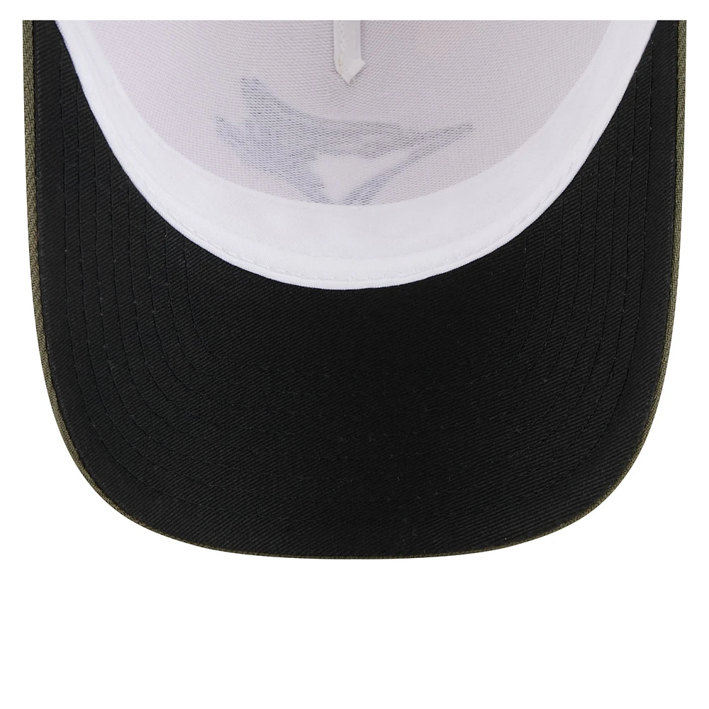 Men's New Era Light Beige/Olive Toronto Blue Jays 2025 Armed Forces Day 9FORTY M-Crown A-Frame Adjustable Hat