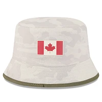 Bob beige clair New Era pour homme, Journée des forces armées 2025 des Blue Jays de Toronto