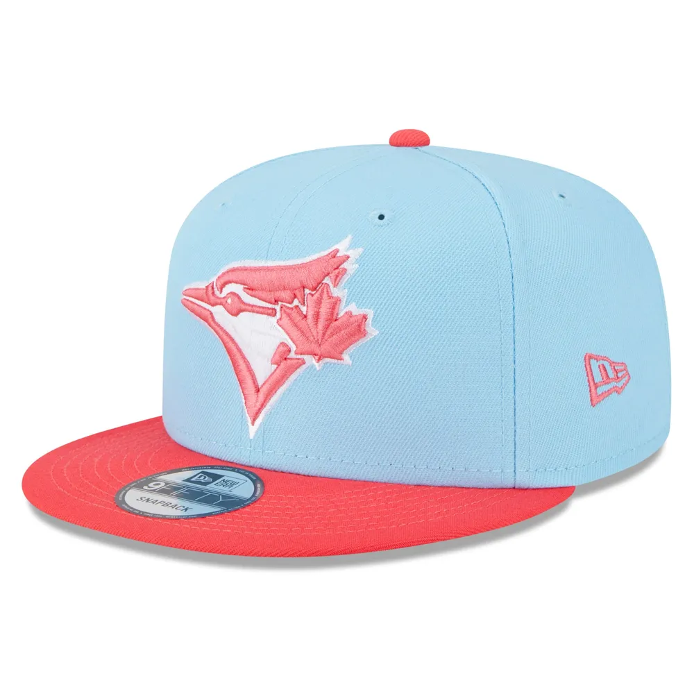 New Era Men's New Era Light Blue/Red Toronto Blue Jays Spring Basic  Two-Tone 9FIFTY Snapback Hat