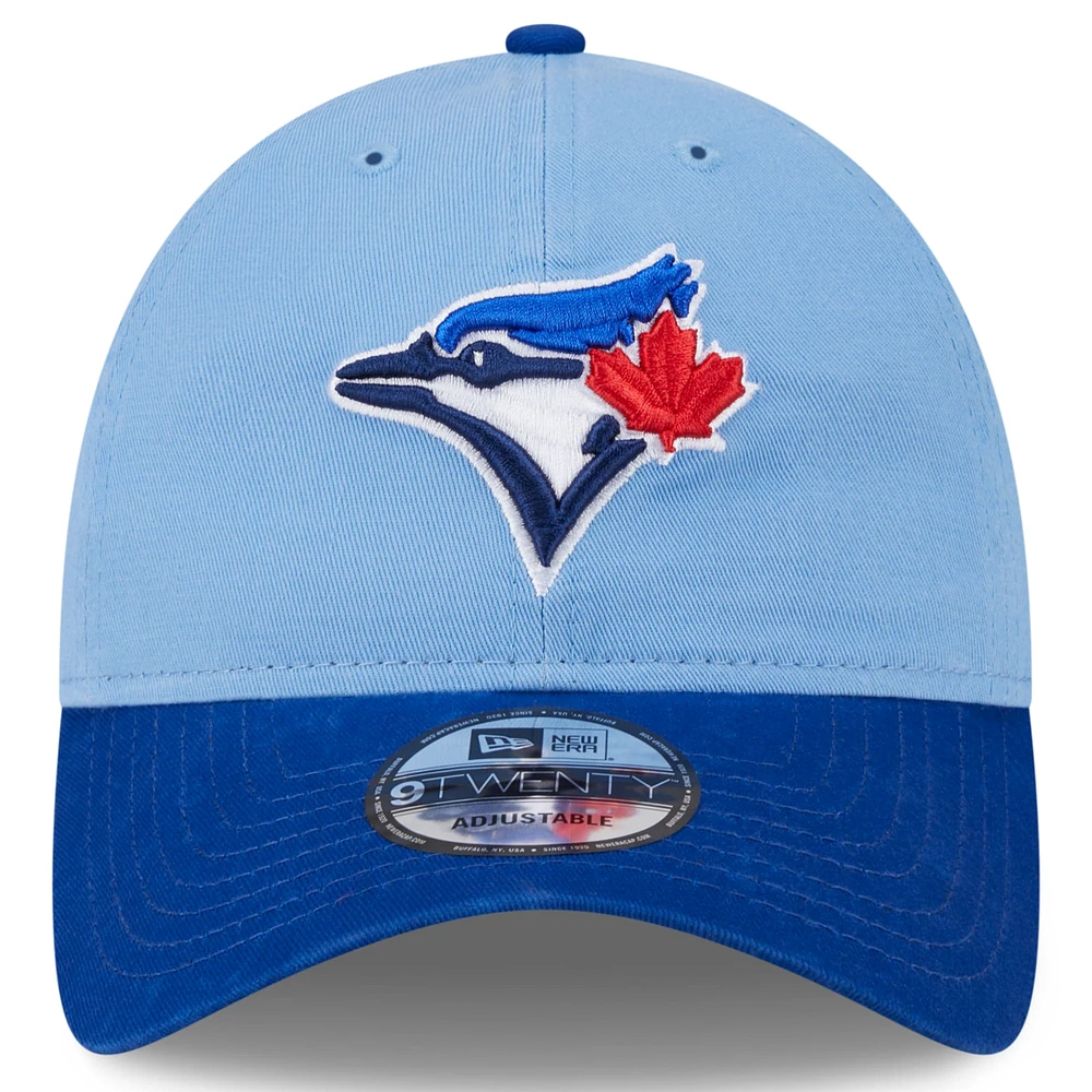 Men's New Era  Light Blue Toronto Blue Jays 2025 Batting Practice 9TWENTY Adjustable Hat