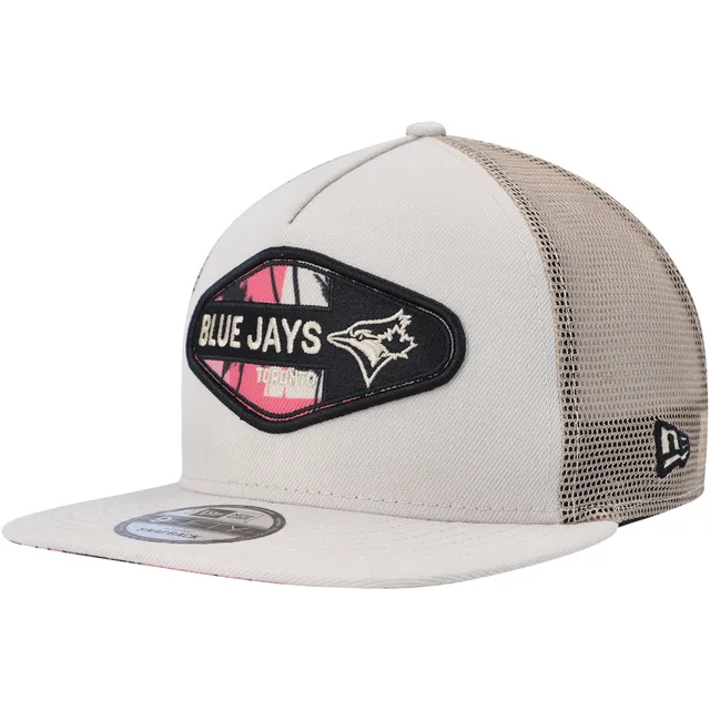 Men's New Era White Toronto Blue Jays Foam Front Trucker 9FIFTY Snapback Hat