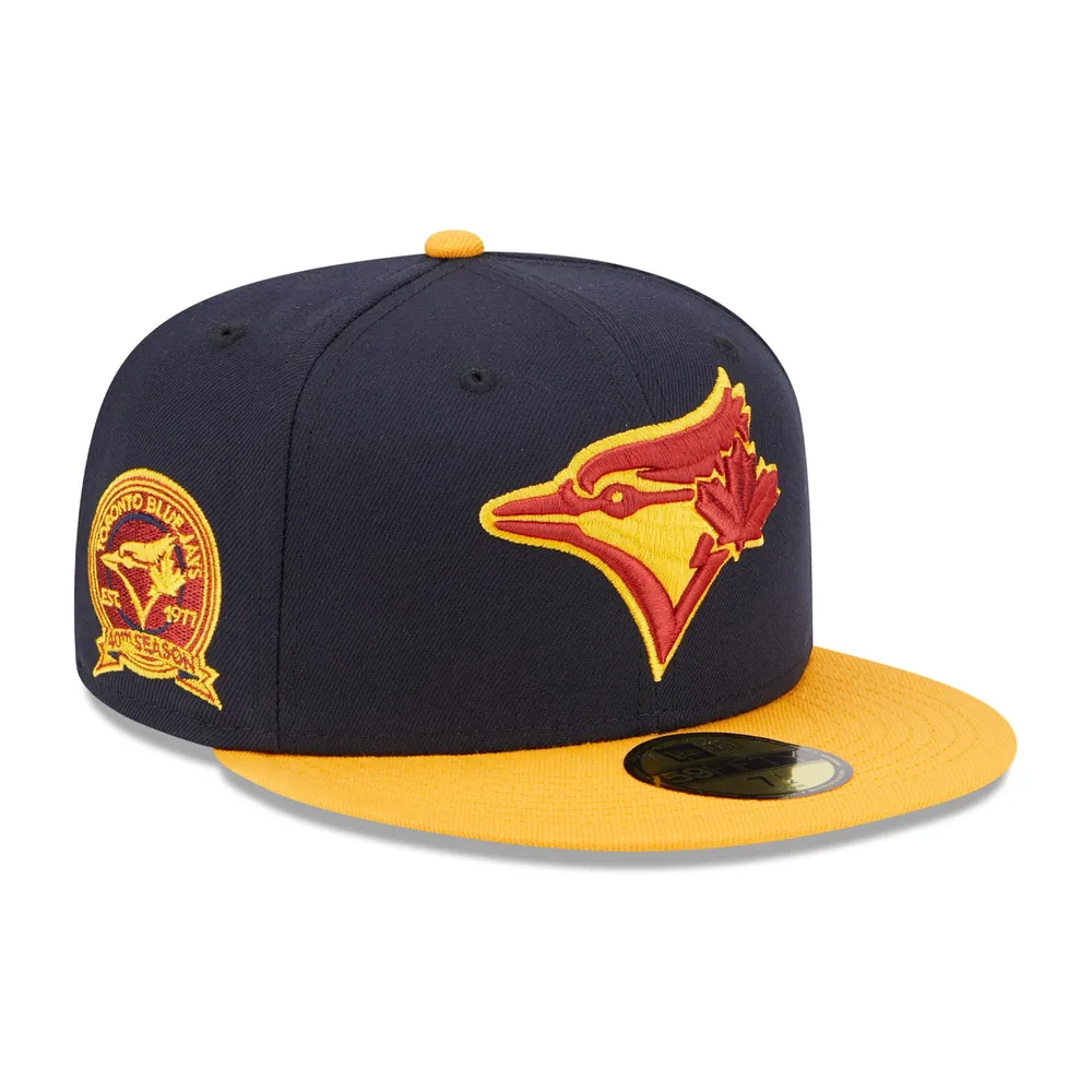 Lids Toronto Blue Jays New Era Primary Logo 59FIFTY Fitted Hat - Navy/Gold