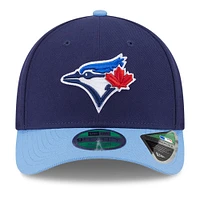 Men's New Era  Navy/Powder Blue Toronto Blue Jays Player Replica 9FORTY Adjustable Hat