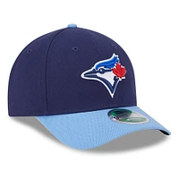 Men's New Era  Navy/Powder Blue Toronto Blue Jays Player Replica 9FORTY Adjustable Hat