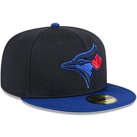 Men's New Era Navy/Royal Toronto Blue Jays City Connect Batting Practice 59FIFTY Fitted Hat