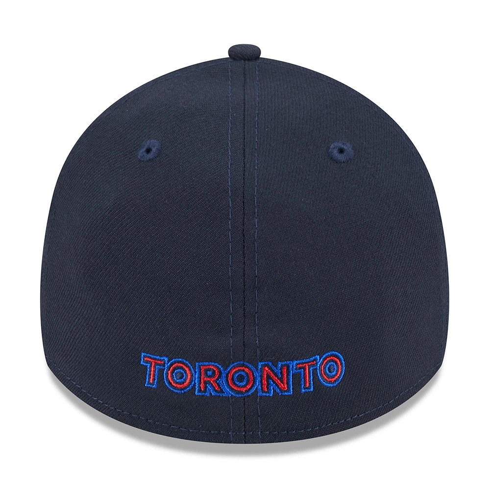 Casquette flexible New Era pour hommes des Blue Jays de Toronto 2024 City Connect 39THIRTY Flex