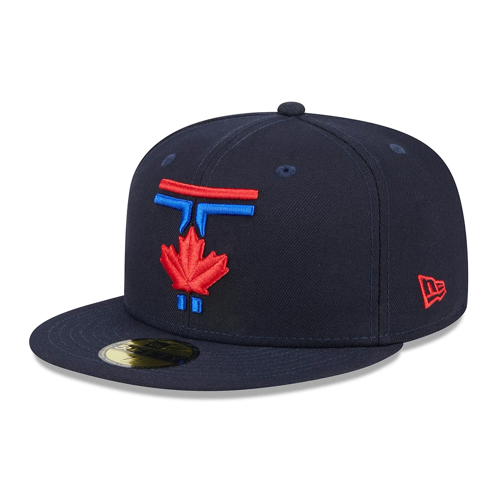 Casquette ajustée 59FIFTY New Era bleue des Blue Jays de Toronto 2024 City Connect pour hommes