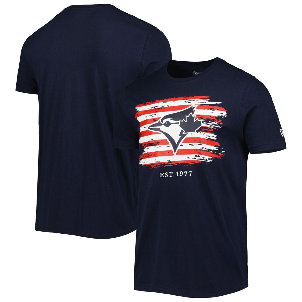 Men's New Era Navy Toronto Blue Jays 4th of July Jersey T-Shirt