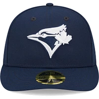 Casquette ajustée 59FIFTY à profil bas des Toronto Blue Jays Oceanside de New Era pour homme, bleu marine
