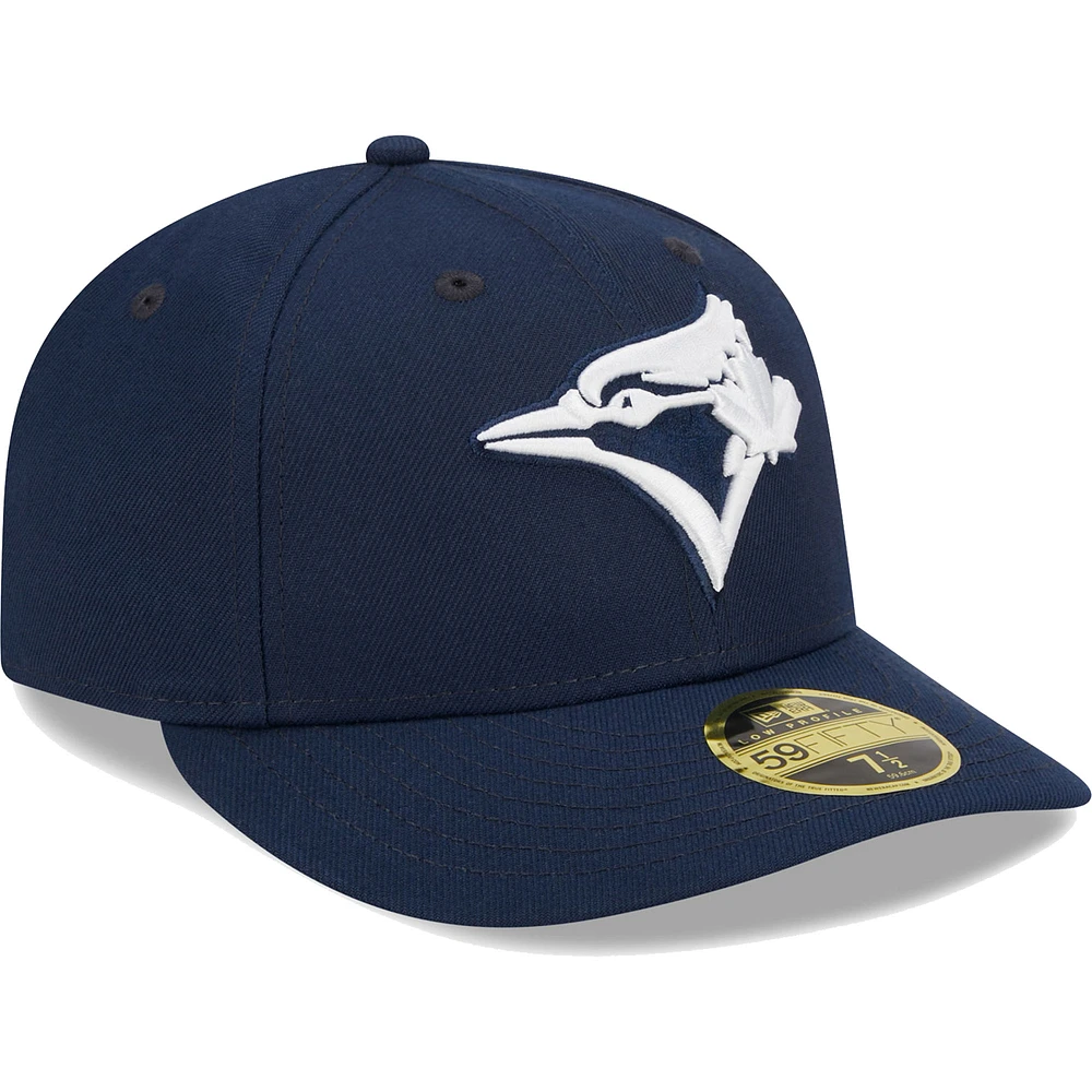 Casquette ajustée 59FIFTY à profil bas des Toronto Blue Jays Oceanside de New Era pour homme, bleu marine