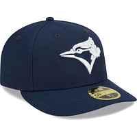 Casquette ajustée 59FIFTY à profil bas des Toronto Blue Jays Oceanside de New Era pour homme, bleu marine