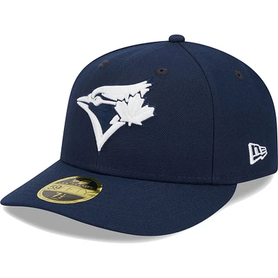 Casquette ajustée 59FIFTY à profil bas des Toronto Blue Jays Oceanside de New Era pour homme, bleu marine