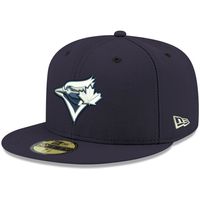 Men's New Era Navy Toronto Blue Jays White Logo 59FIFTY Fitted Hat