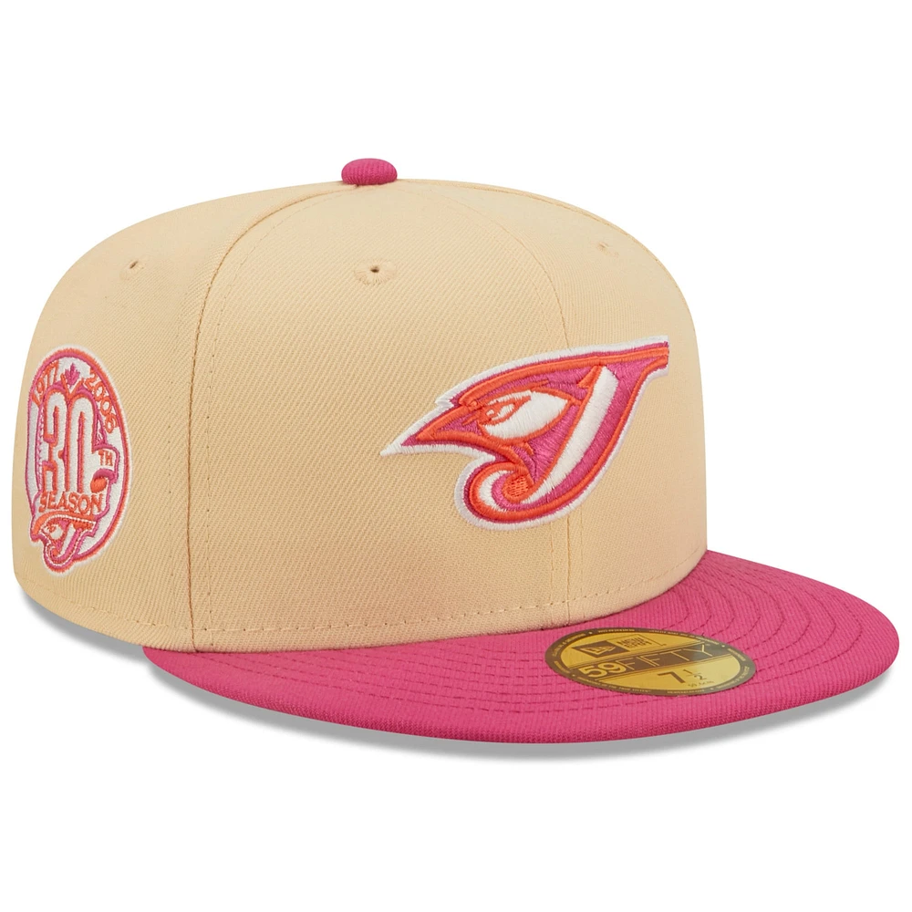 Casquette ajustée 59FIFTY Mango Passion des Blue Jays de Toronto New Era orange/rose pour homme