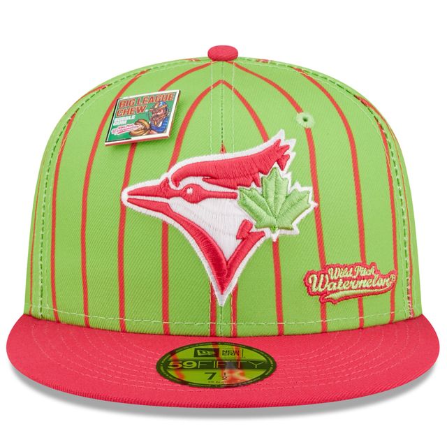 Casquette ajustée 59FIFTY MLB x Big League Chew des Blue Jays de Toronto New Era pour homme – Rose/vert