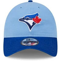 Men's New Era Powder Blue Toronto Blue Jays 2024 Batting Practice On-Field 9TWENTY Adjustable Hat