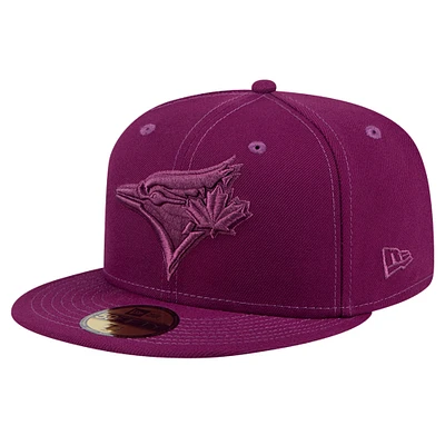 Casquette ajustée 59FIFTY violette des Blue Jays de Toronto New Era pour hommes