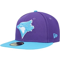 Men's New Era Purple Toronto Blue Jays Vice 59FIFTY Fitted Hat