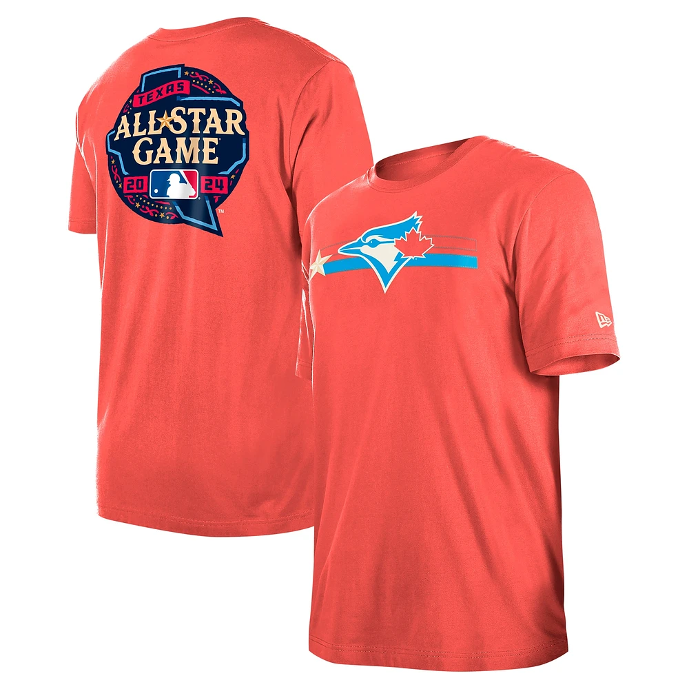 T-shirt rouge New Era pour hommes des Blue Jays de Toronto 2024 MLB All-Star Game Hat Hookup