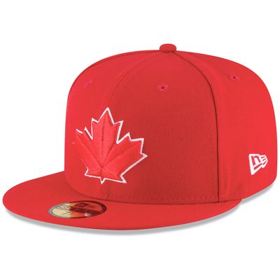 Men's New Era Red Toronto Blue Jays - Turn Back the Clock 59FIFTY Fitted Hat