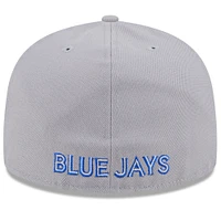 Men's New Era Royal/Gray Toronto Blue Jays Gameday Sideswipe 59FIFTY Fitted Hat