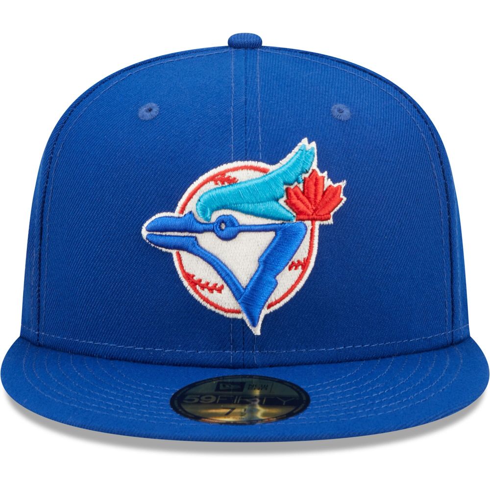 Men's New Era Royal Toronto Blue Jays 1992 World Series Pop Sweatband  Undervisor 59FIFTY - Fitted Hat